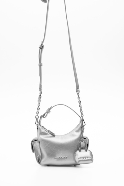 Sisley Women's Shoulder Bag Silver Sly415