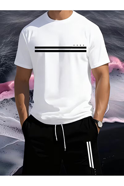 bellanova Set de tricouri și pantaloni scurți supradimensionați cu imprimeu p...