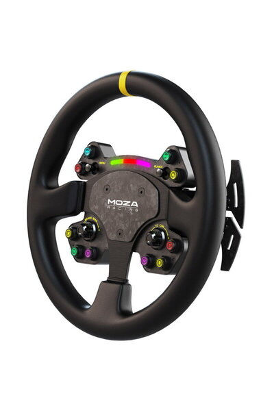 Moza Racing Τιμόνι RS V2, Στρογγυλό - Δερμάτινο (33 cm)
