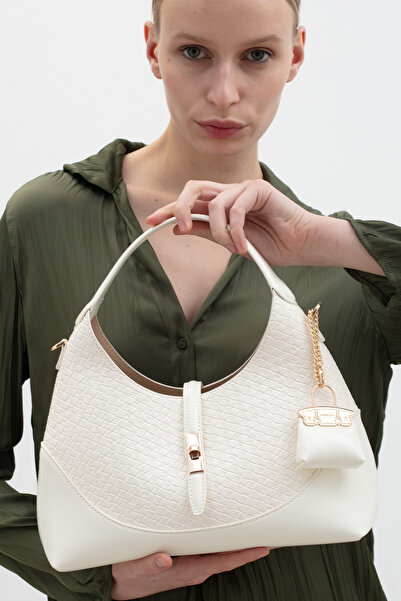 Matthew Cox حقيبة كتف نسائية بيضاء BYN2485