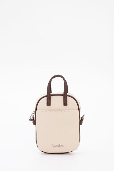 United Colors of Benetton Women's Shoulder Bag Beige-Brown Bnt1826