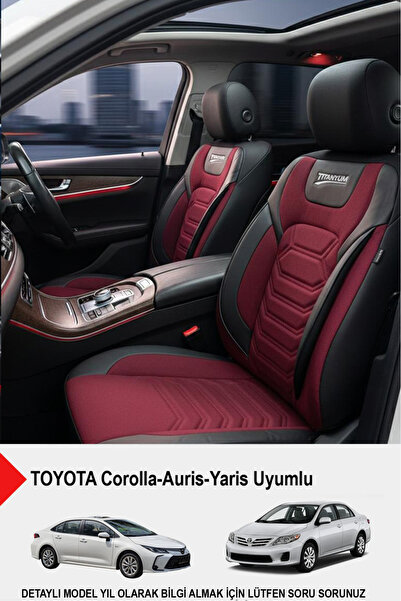 GM-DESIGN Titanium Series Luxury Linen Car Seat Cover (Toyota Corolla-Auris-Y...