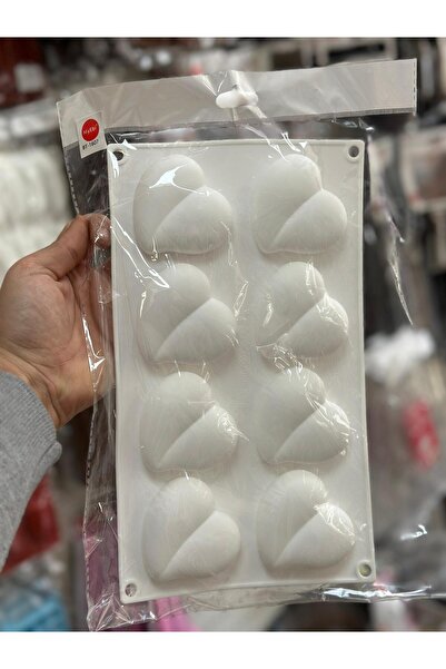 Adana Pasta Malzemeleri قالب سيليكون على شكل قلب BT-1607 مقاس 7 سم × 6 سم، عب...