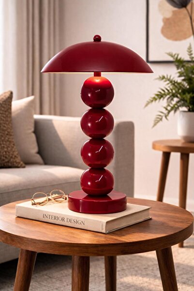 MİLA AYDINLATMA PİLLİ 4 TOP AÇ-KAPA MASA LAMBASI ABAJUR CAFE RESTAURANT SALON...