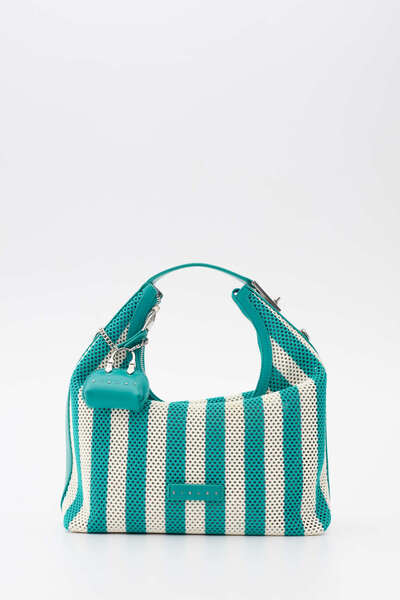 Sisley حقيبة كتف نسائية خضراء SLY321