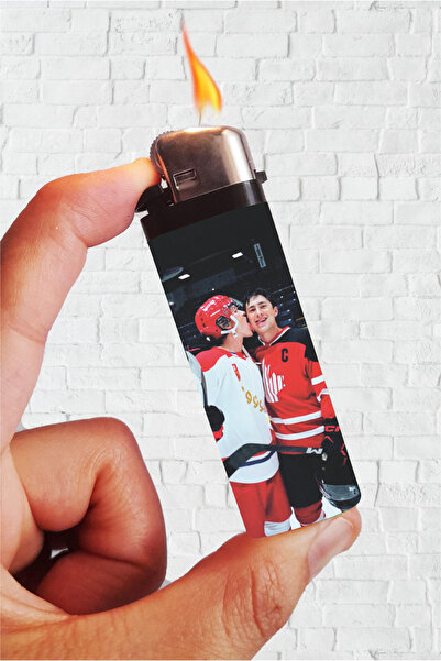 SARANG Çakmak Love Heated Rivalry Kaplamalı Klasik Gazlı Çakmak