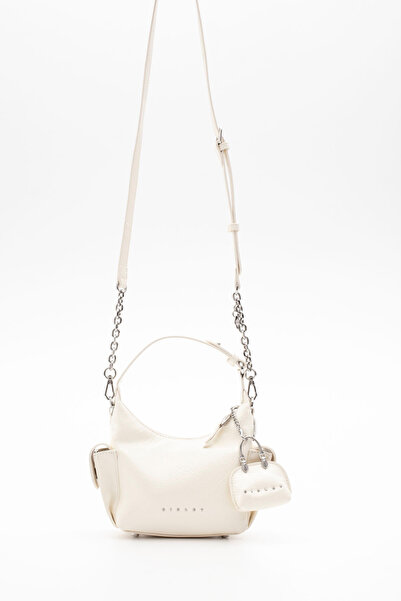 Sisley حقيبة كتف نسائية باللون الأبيض SLY415