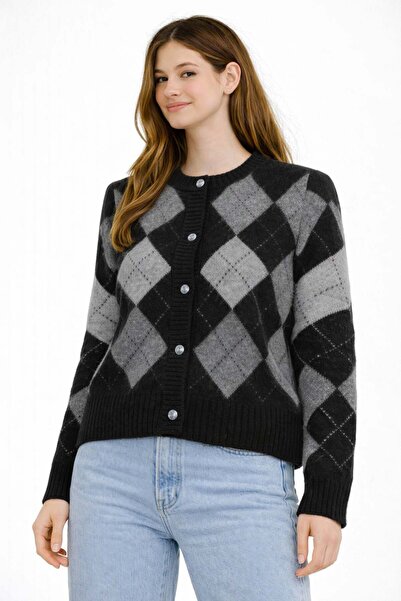 ModaPlaza Women's Buttoned Cardigan 5585