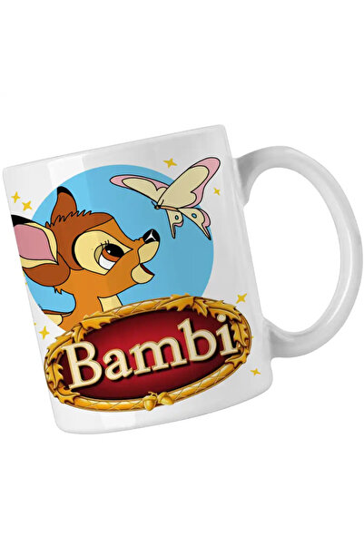 OEM Bambi Butterfly Nature Deer Mug