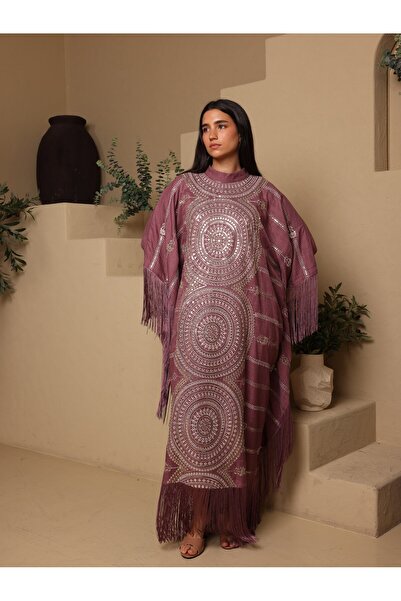 IKKXA Shimmering Diamond Pattern Jalabiya