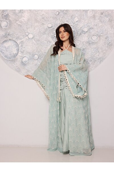 IKKXA Sequin Embellished Jalabiya