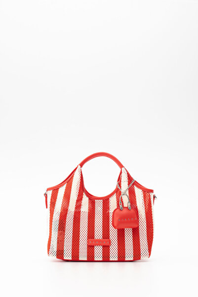 Sisley حقيبة كتف نسائية باللون الأحمر SLY320