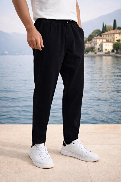 Valiberta Meridian Fabric Relaxed Fit 100% Cotton Jogger Men's Summer Sweatpa...