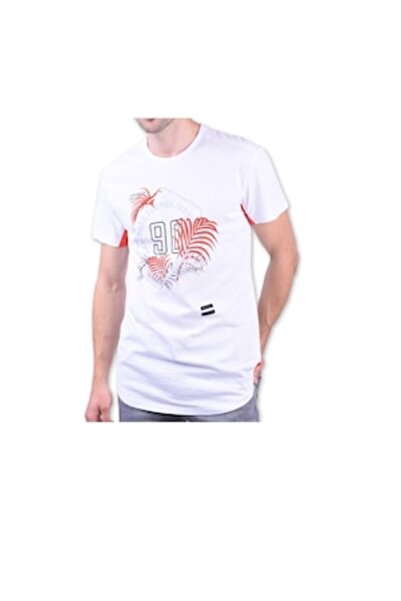 Jack & Jones White T-Shirt with Print, Regular Fit, Size L