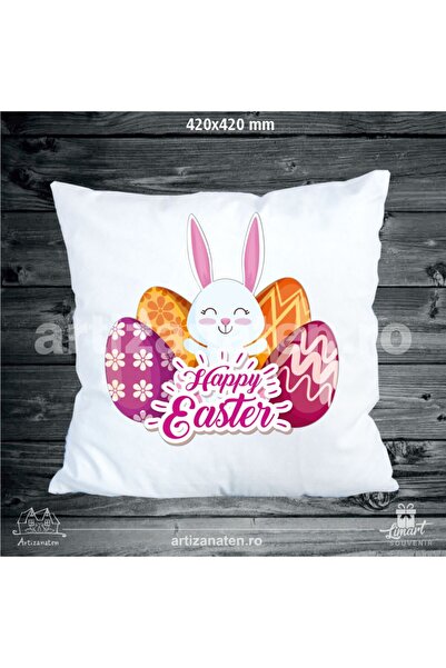 LimArt Multicolored Easter Decorative Cushion 45x45 cm - festive Easter design