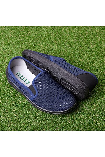Tellus Men's Textile Perforated Moccasins, Flat Sole, Light & Comfortable, 53-25