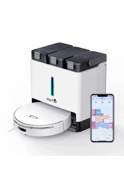 Mentor Ρομποτική Σκούπα Smart SD007, 5000Pa, LiDAR, WiFi, 220 λεπτά, 4L, Λευκό