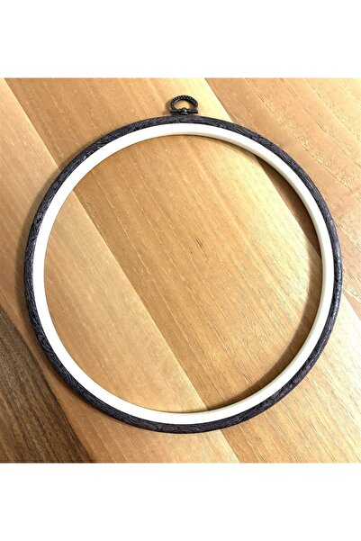 ÇeşitPınarı Ahşap görünümlü Yuvarlak Çerçeve Kasnak 23 cm