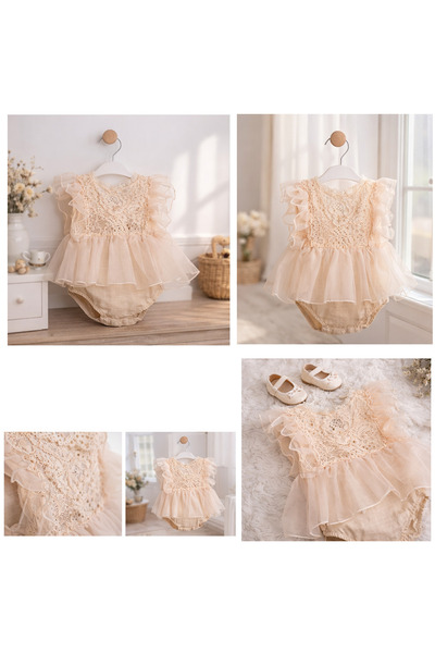 Coolimino Birthday Angel Lace Special Design Baby Girl Romper