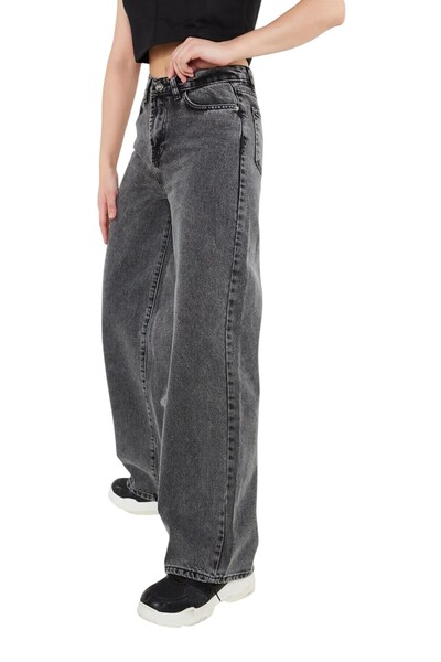 Livik Детски панталони с широки крачоли от еластичен деним на Galy Children's...