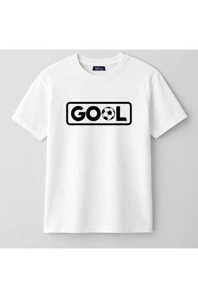mixxi fashion Gool Printed Short Sleeve Unisex Kids T-Shirt (4-13 Years) Foot...