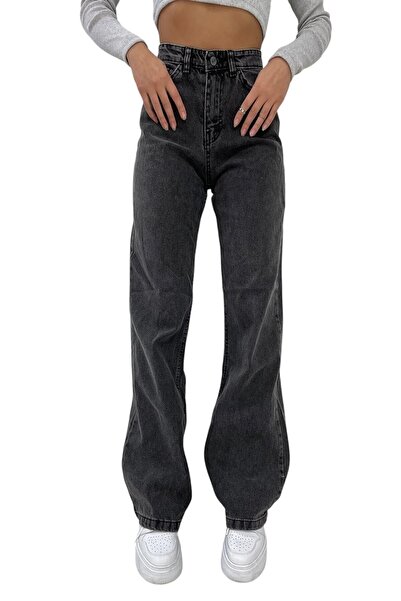 Livik Детски панталони с широки крачоли от деним Fasy Fume