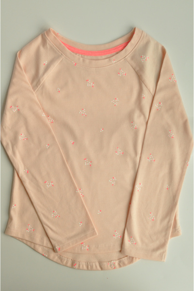 Cat & Jack Peach Blossom Long Sleeve Baby Tee