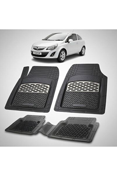TEAMCAR Συμβατά πατάκια δαπέδου Opel Corsa D Coupe 2006-2014 | Ασημί
