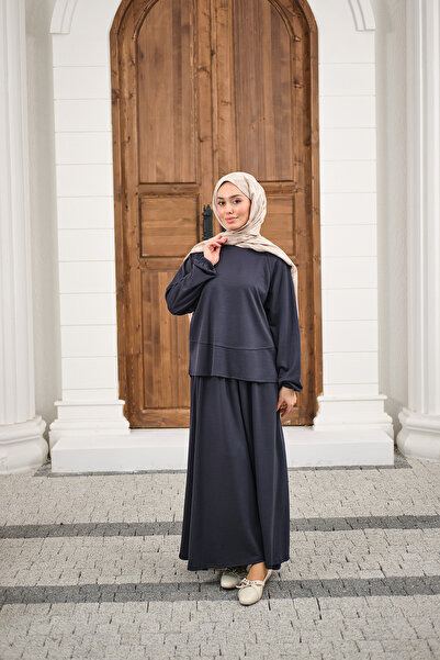 LOCCO Costum de damă cu fustă bleumarin