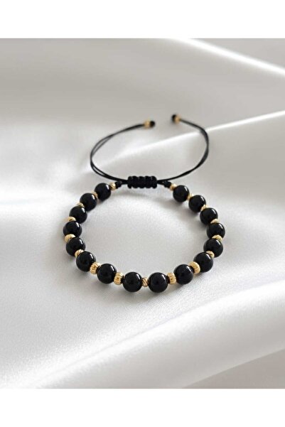 Handmade Modern Bracelet with Gold Beads Unisex