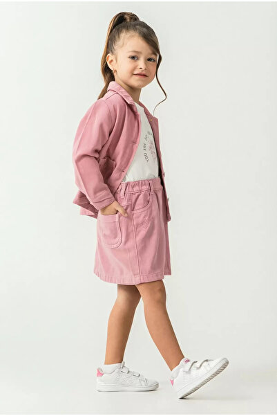 ALG Girls' Festival Flower-Embroidered Woven Cotton Set, 3-Piece Set