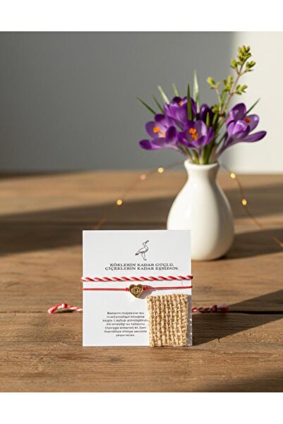 Nesel Atelier Marteniçka Bileklik Seti - Kese ve Tohum Kartlı - Bahar Müjdeci...