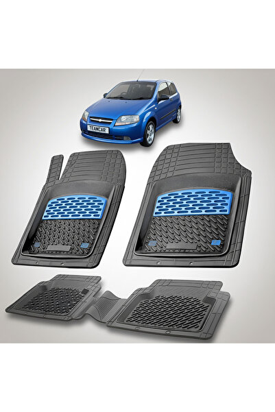 TEAMCAR Πατάκια δαπέδου συμβατά με Chevrolet Kalos Hatchback 2005-2008 | Μπλε
