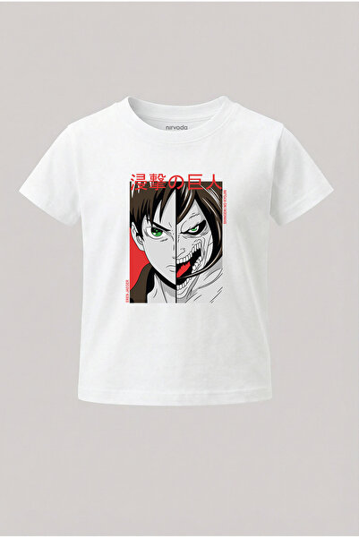 Kids T-Shirt Eren Shingeki Attack on Titan Printed Kids T-Shirt