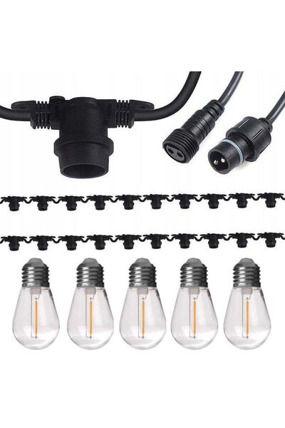 proled Ghirlandă de lumini cu filament LED Soho, 10 metri cu 10 becuri de 1W,...