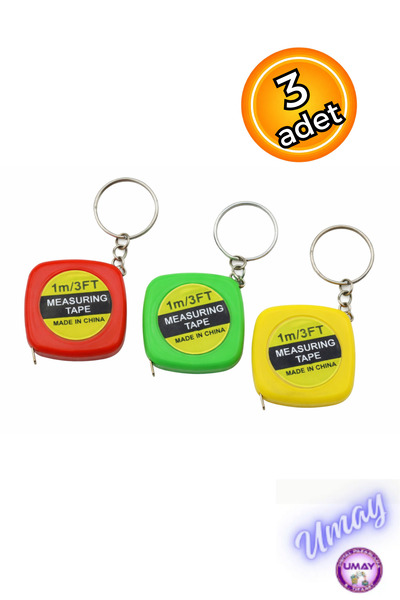 FASHION Mini ruletă portabilă cu breloc, 1 metru, 3FT, bandă de măsurare tip ...