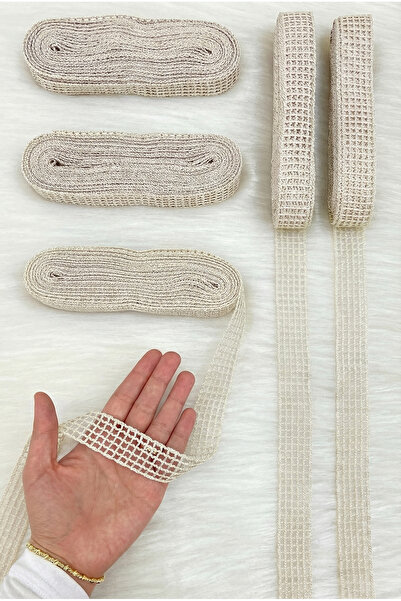 ZEYMERADE Счупена бяла дантелена панделка 2,5 см 10 м, булка, сватбено облекл...