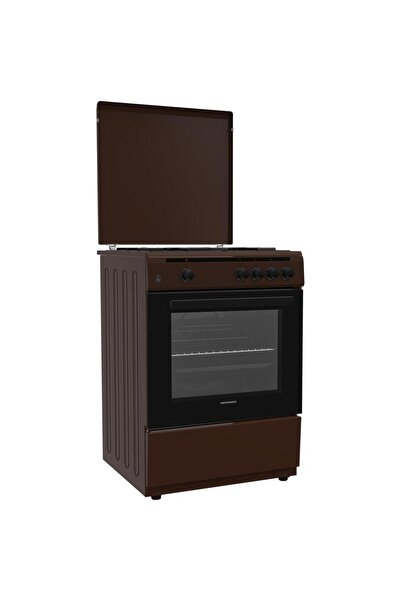 Heinner Aragaz pe gaz HFSC-V60BRW 60cm 4 arzătoare aprindere electrică maro