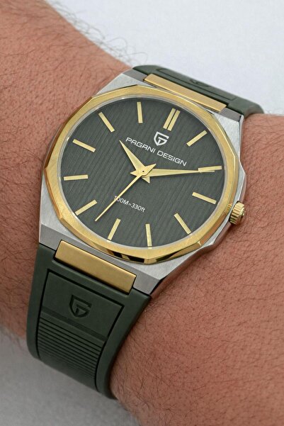 Pagani design PD-4747 Erkek 10 ATM Su Geçirmez Slim Kasa Safir Cam Paslanmaz ...