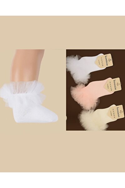 BEYAZ BEBE جوارب توتو للأطفال البنات لمناسبة العيد