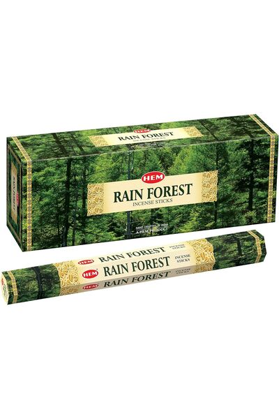 Hem Tütsü Rain Forest Kokulu Çubuk Tütsü Koli (Yağmur Ormanı Tütsü)– 6 Paket ...