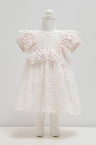 Caramell Smile Dress for Ages 3-18 Months - Pink