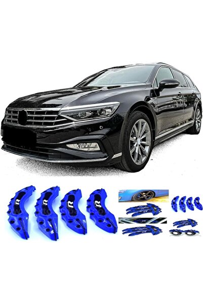 X POWER TUNİNG Vw Passat B8.5 17.18.19 Jant uyumlu Mavi 4.lü R Kaliper Kapagı