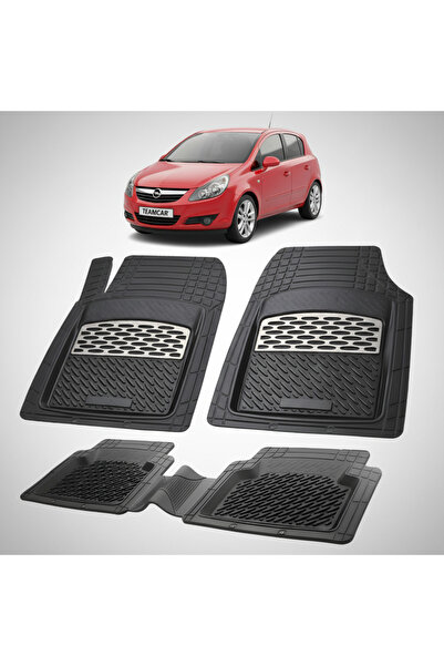 TEAMCAR Πατάκια Opel Corsa D Συμβατά Hatchback 4 Πόρτα 2006-2014 | Ασημί