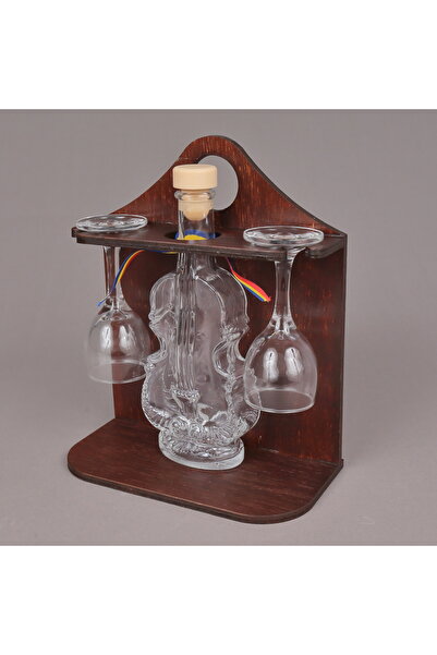 LimArt Minibar with violin glass and 2 wine glasses 1x200 ml, 2x50 ml - 20x8x...