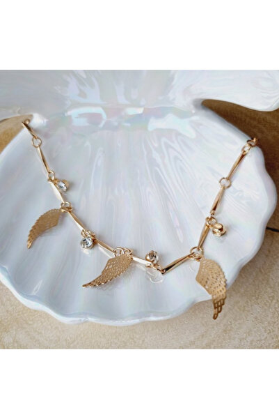 Airmag Brățară cu talismane Aripi de Înger de Aur