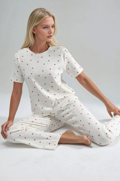 Hiccup 100% Cotton Short-Sleeved Pajama Set – Ellie Collection