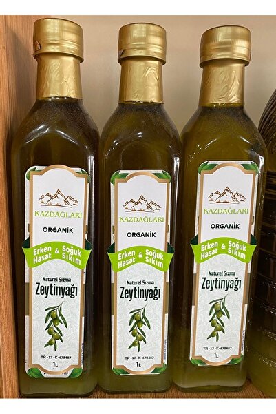 KAZDAĞLARI ORGANİK LEZZETLER 3 ADET 500 ML KAZDAĞLARI ZEYTİNYAĞI 0.2 ASİT ORA...