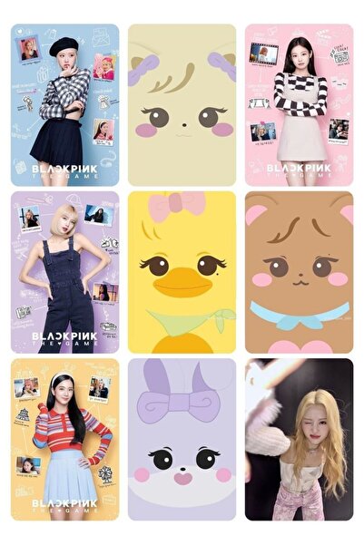 animeandyourworld blackpink fotokart 6*9 cm pvc kaplı tekli fotokart 1 adet s...