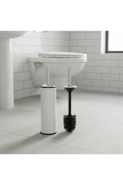 Bürke White Elite Toilet Brush Luxury Wc Brush Elite Toilet Brush Stainless S...